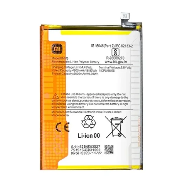 Xiaomi Redmi 13c Batarya Pil Bn5q