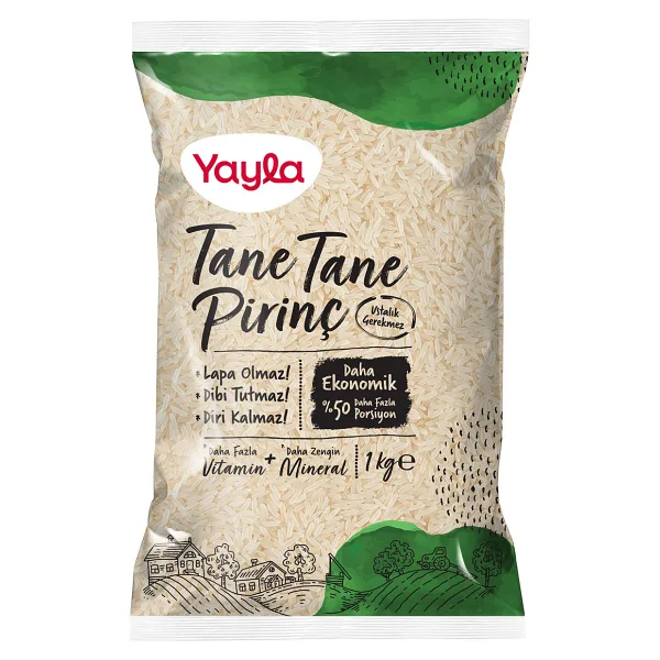 Yayla Tane Tane Pirinç 1 kg