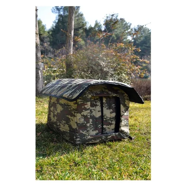 Yuga Kamuflaj Desen Kedi Evi Isı ve Yağmur Korumalı