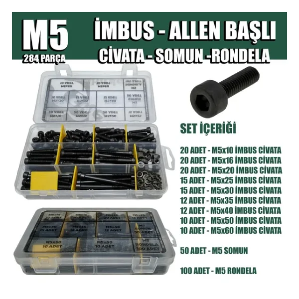 284 Parça M5 İmbus Set