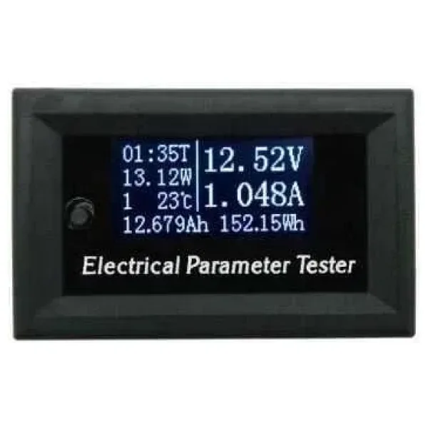 33V 10A 7in1 Dijital Voltmetre Ampermetre - Zaman Sıcaklık Watt Ölçer