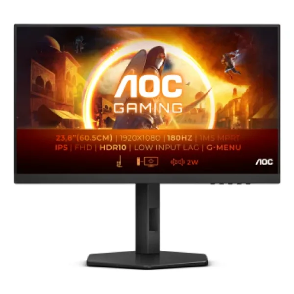 AOC 27G4X 27" 0.5 ms Full HD Pivot IPS 180 Hz Oyuncu Monitörü