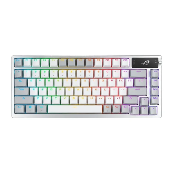 Asus ROG Azoth Beyaz RGB %75 TKL NX Switch Kablolu/Kablosuz Mekanik Oyuncu Klavyesi