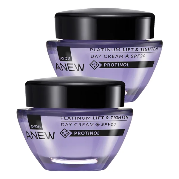 Avon Anew Platinum Lift & Tighten Gündüz Kremi SPF20 50 Ml. İkili Set