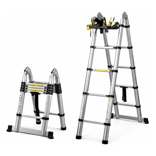 AyrStore Sunup SN-29682 3.2+3.2 Metre Teleskopik Merdiven Karavan & Tekne Katlanır Alüminyum