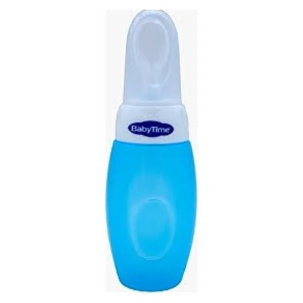 BabyTime BT086 Kaşıklı Biberon -Mavi - 0 - 1,5 Yaş