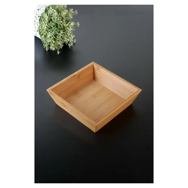 Bambu Ekmeklik Ekmek Sepeti Kare 20x20cm