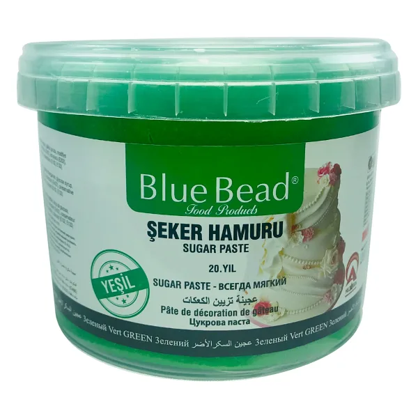Blue Bead Koyu Yeşil Şeker Hamuru 1 kg