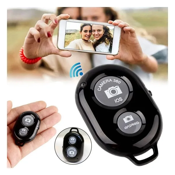 Bluetooth Uzaktan Fotoğraf Ve Video Çekme Kumanda Pilli Tüm Telefonlara Uyumlu Pilli