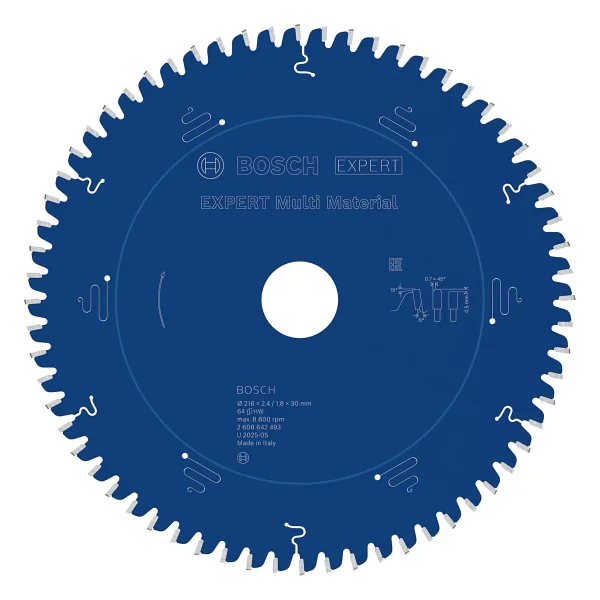 Bosch Expert Multi Material 2608642493 216x30 mm 64 Diş Daire Testere Bıçağı