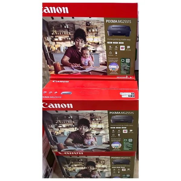 Canon Pixma MG2551S Tarayıcı + Fotokopi Renkli Çok Fonksiyonlu Mürekkep Püskürtmeli Yazıcı