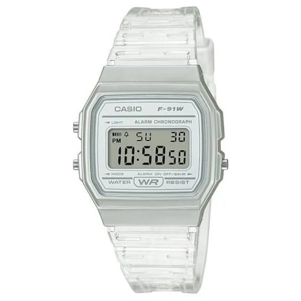 Casio Standart F-91WS-7DF Şeffaf Beyaz Kol Saati