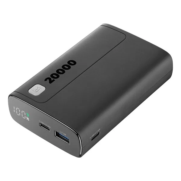 Cellularline Elite Siyah 20000 mAh Hızlı Şarj Powerbank