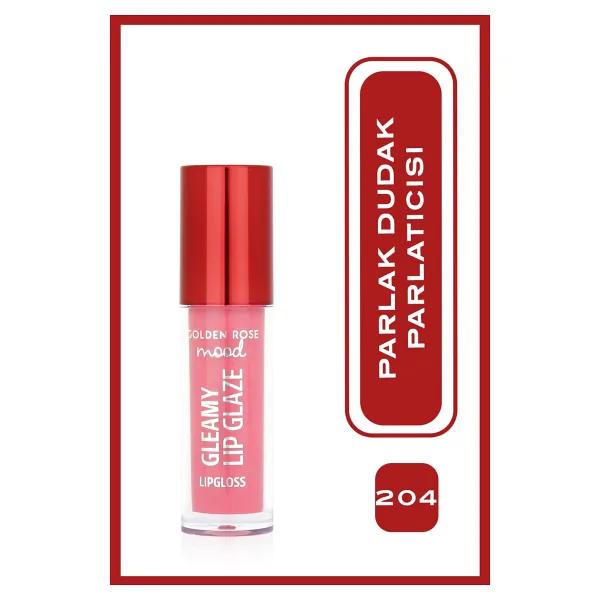 Golden Rose Mood Gleamy Lip Glaze 204 Baby Pink Dudak Parlatıcısı