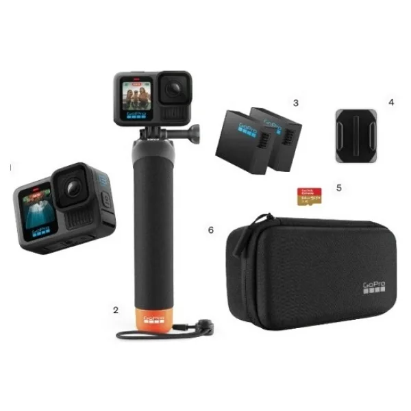 GoPro Hero 13 Black Aksesuar Kit Aksiyon Kamerası
