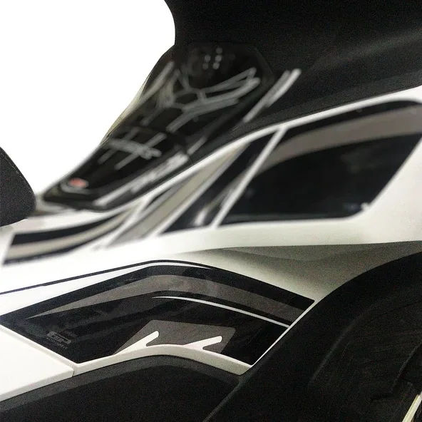 GP KOMPOZİT Gp Kompozit Honda Pcx 125 2021-2024 Uyumlu Yan Ayak Pad Gri