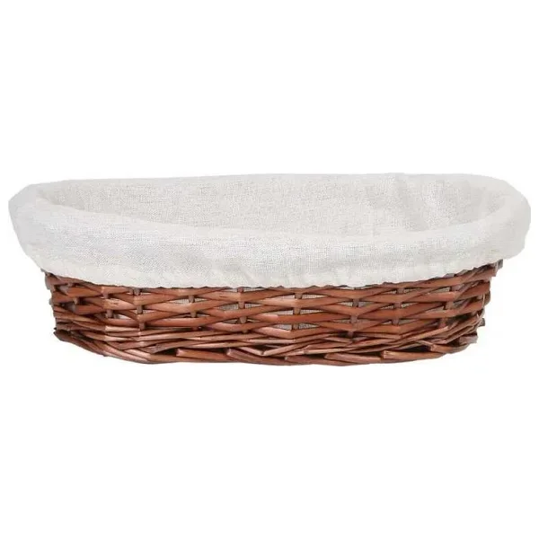 Hasır Bezli Oval Sepet 28 Cm