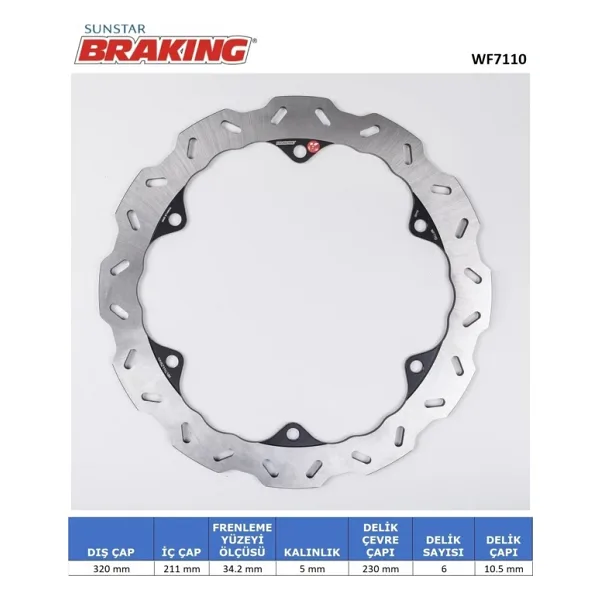 Honda Cb 500f Cbr 500 R Cb 650 F Cbr 650 F Dalgalı Ön Fren Diski Ön İki Takım Kullanır 2014-2018