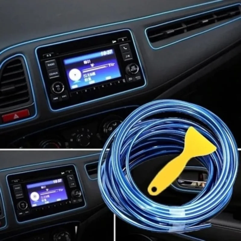 Honda Civic Araç Içi Mavi Renk 5 Metre Torpido Ip Trim Fitili