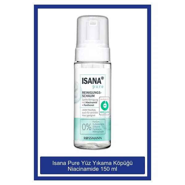 Isana Pure Niacinamide 150 ml Yüz Temizleme Köpüğü