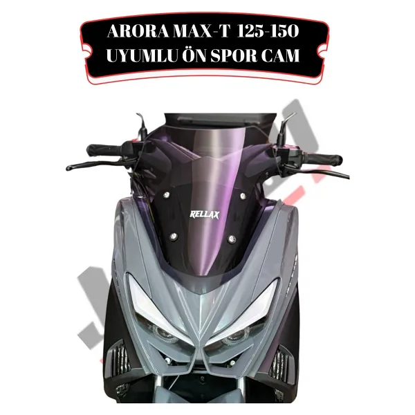 JİEKAİ ARORA MAX-T 125-150 UYUMLU ÖN SPOR CAM (GENİŞLİK: 41 CM YÜKSEKLİK: 44 CM KALINLIK: 4 MM