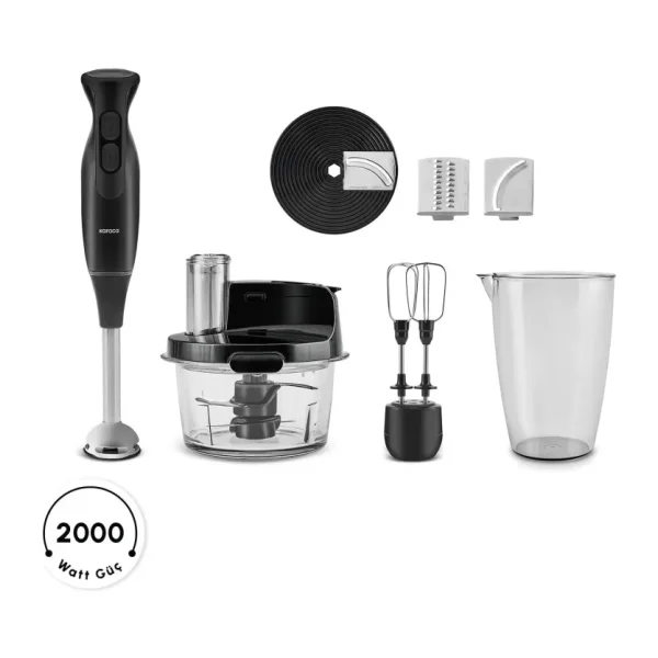 Karaca Pro Multimax 6in1 Onyx Black 2000 W Mutfak Robotu