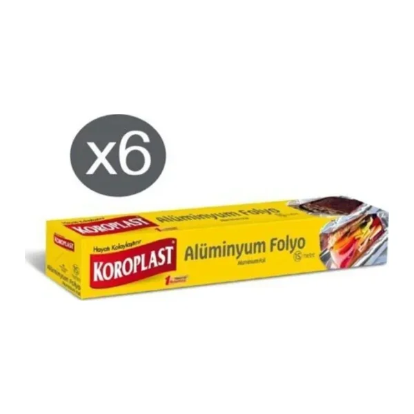 Koroplast 15 m 6'lı Paket Alüminyum Folyo