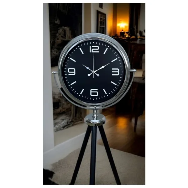 Krom Asil Tripod Ayaklı Saat