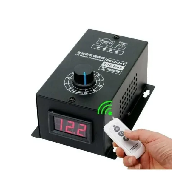 Kumandalı 10A DC Motor Sürücü PWM DC 12-24V