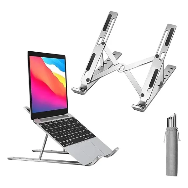 Laptop Yükseltici Stand Ayarlanabilir Macbook Notebook Tablet Altlık Metal Dizüstü Bilgisayar Tutucu