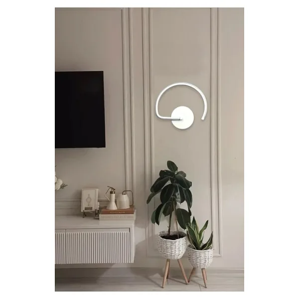 LEGACY Gigi Aplik Modern Tasarım Beyaz Renk - Gün Işığı Ledli Banyo - Mutfak - Salon Led Duvar Aplik