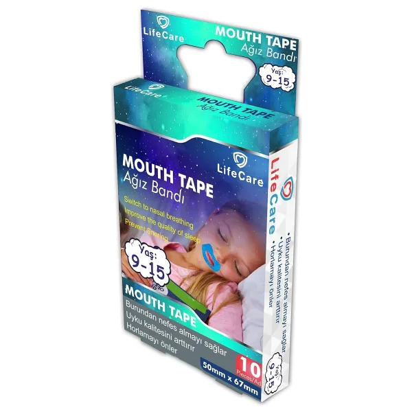 Life Care Ağız Kapama Bandı 10'lu Kutu Orta Boy 9-15YAŞ