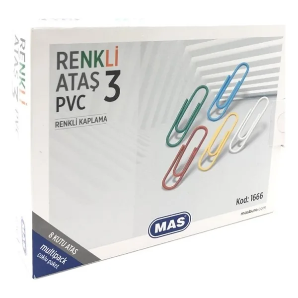 Mas 1666 28 mm 8'li Renkli Ataş