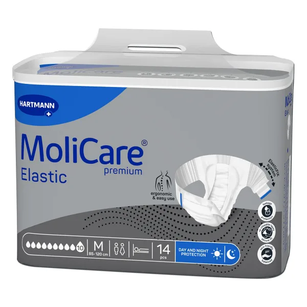 Molicare Premium Elastic Belbantlı 10 Damla Büyük Boy L 14'lü 4 Adet Hasta Bezi