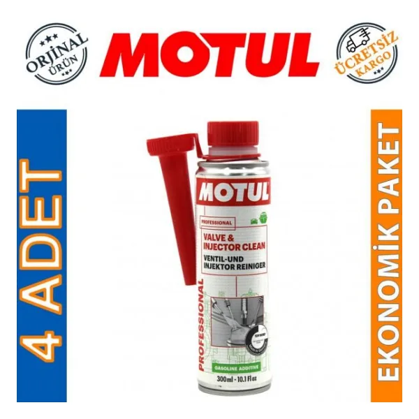 Motul Valve & Injector 300 ML Valf Enjektör Temizleyici (4 Adet)