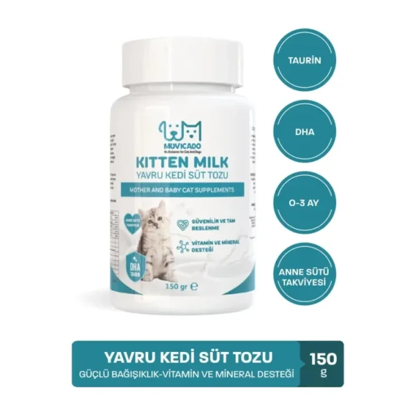 Muvicado Taurinli 150 gr Yavru Kedi Süt Tozu