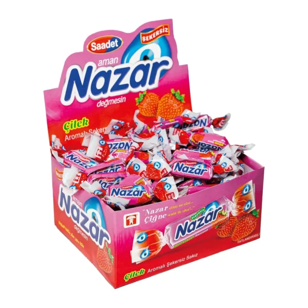 Nazar 100'lü Çilek Aromalı Sakız