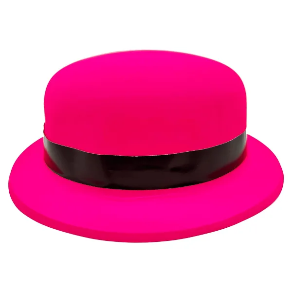 Neon Partisi Pembe Renk Melon Plastik Parti Şapkası