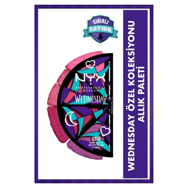 NYX Professional Makeup Wednesday Özel Koleksiyonu 4'lü Allık Paleti