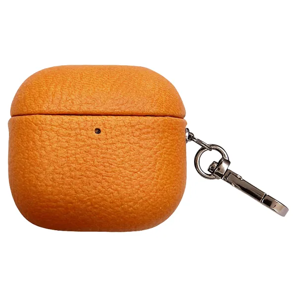 Piili AirPods 4.Nesil Leather Kılıf Turuncu