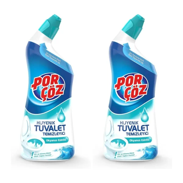 Porçöz Tuvalet Temizleyici Jel Okyanus Esintisi 750 ml 2li paket
