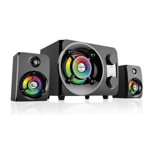 Rampage RMS-G8 2+1 25 W Bluetooth USB SD FM Radyolu Rainbow LED Işıklı Gaming Ses Sistemi