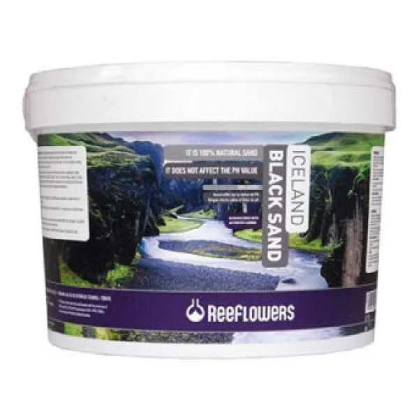 ReeFlowers Iceland Black Sand 7 kg 1-2 mm Siyah Kum