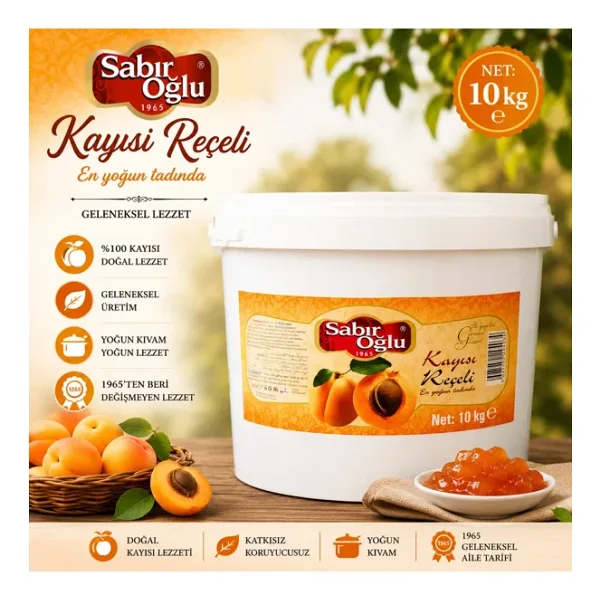 Sabıroğlu Kayısı Reçeli Net 10 KG