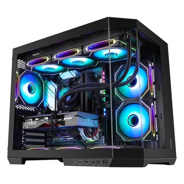 SEGOTEP Lumi 3T Siyah 750W 80+ Bronze PCIE 5.1 Midi Tower Kasa (6xARGB Fan)