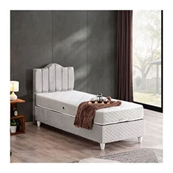 Setay Mobilya Trend Çift Kişilik Baza Başlık Letto Yatak Seti Gri