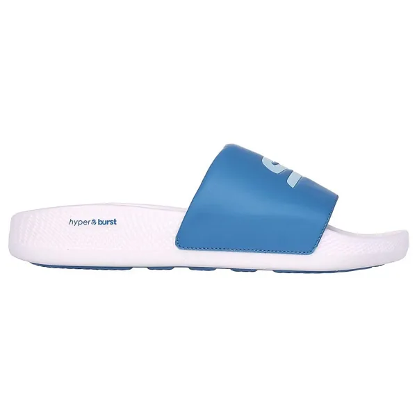 Skechers Hyper Slide 246020-WBL Beyaz-Mavi Erkek Terlik