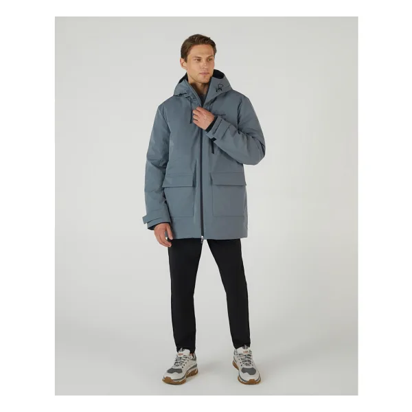 Skechers M Outerwear Coated Jacket Erkek Gri Mont S242049-003 - XL