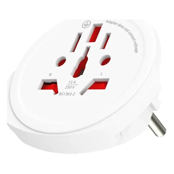 SKROSS SEYAHAT ADAPTÖRÜ WORLD TO EUROPE- (BEYAZ)