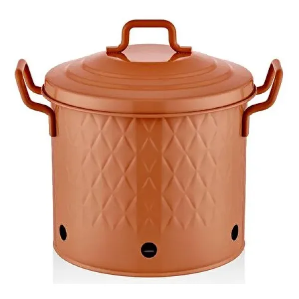 The Mia 30x30x30 cm Terracotta Patates Soğan Kabı